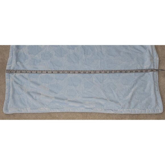 Clouds Blue Embossed Baby Blanket 29x39 Soft Fleece - Picture 4 of 7
